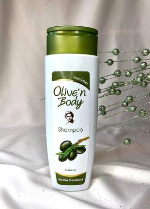 Шампунь для волосся з оливковою олією olive’n body, 400 мл