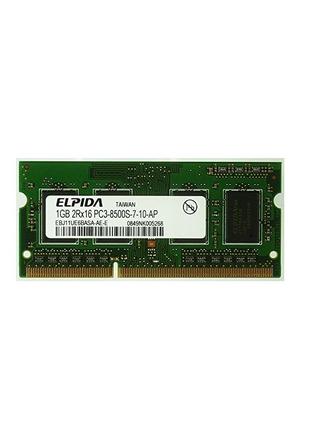 Оперативная память SODIMM Elpida EBJ11UE6BASA-AE-E DDR3 PC3-85...