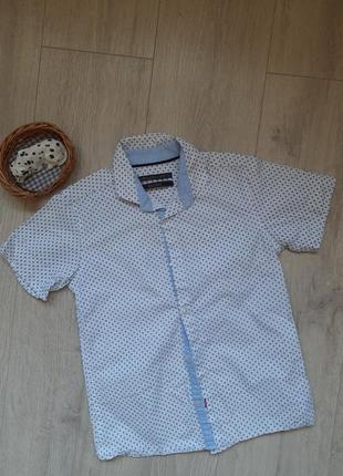 Рубашка шведка летняя одежда детская новая next 9 лет