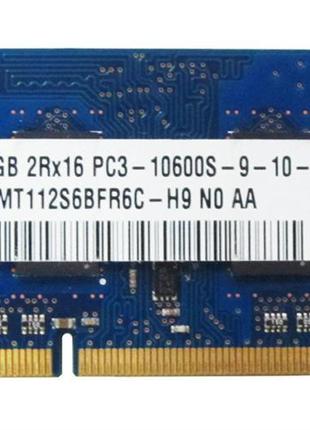 Оперативная память SODIMM Hynix 1GB PC3-10600 DDR3-1333MHz HMT...
