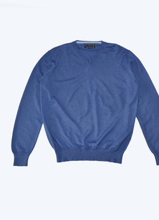 Голубой мужской джемпер свитер реглан blaser luxury italian