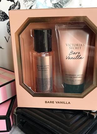 Подарунковий набір victoria’s secret duo set gift box bare van...
