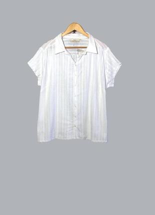 Ann harvey/белоснежная блуза/рубашка жатка большого размера  uk24
