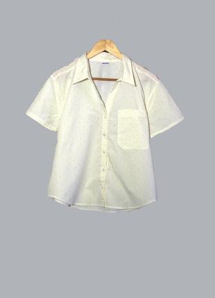 Damart/нежная блуза/рубашка в горошек большого размера