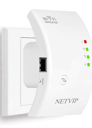 NETVIP WiFi Booster, розширювач діапазону WiFi 300 Мбіт/с Підс...