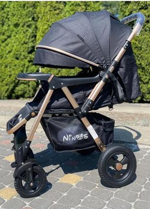 Прогулочная коляска Ninos Maxi (Нинос Макси) Grey (темно-серый...