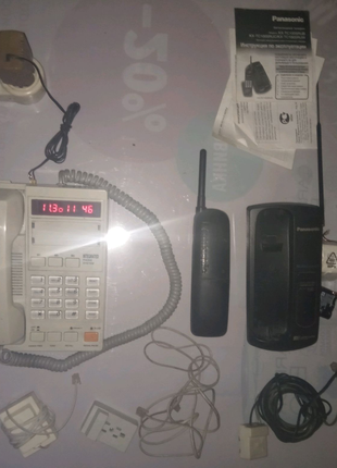 Телефон АОН и Радиотелефон розетки,провода