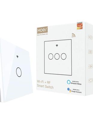 MOES WiFi Smart Touch Wall Switch 1 Gang Multi Control, состоя...