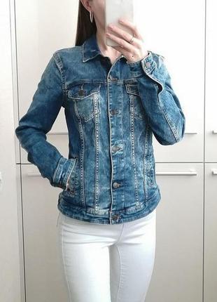 Синя стильна джинсовка джинсова весняна курточка 🌺