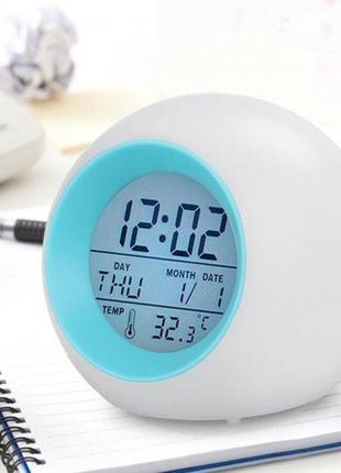 Часы будильник Glowing Led Color Change Digital Alarm Clock Bl...
