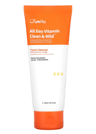 Jumiso, all day vitamin clean & mild facial cleanser, 5.07 fl ...