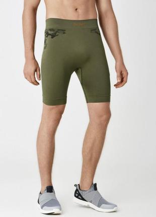 Термобелье шорты мужские spaio inforce camouflage  зеленый мил...