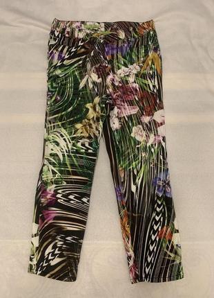 Яркие джинсы Steilman с тропическим принтом и орхидеями  размер l