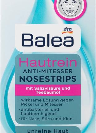 Полоски для носа от черных точек Balea Hautrein anti-mittesser...