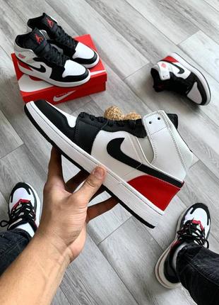 Nike air jordan retro 1 white-red