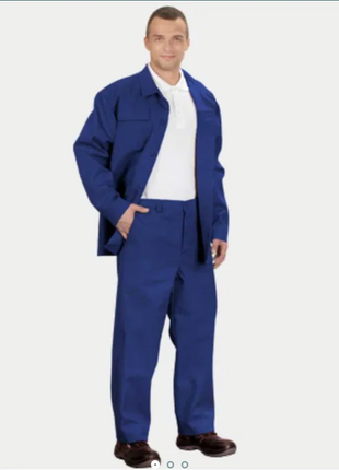 Спецовка куртка и штаны брюки синие спец костюм форма электрика