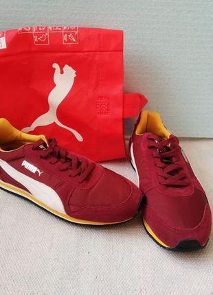 Замшеві чоловічі низькі кросівки кеди puma fieldsprint німеччи...