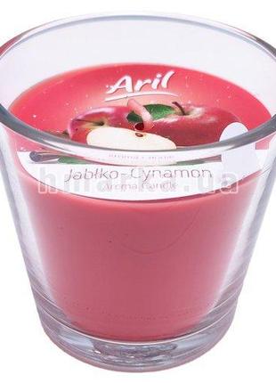 Свічка ароматична Aril Шоколад з вишнею у скляній склянці