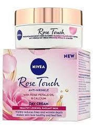 NIVEA Rose Touch денний крем для обличчя проти зморшок, 50мл