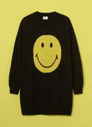 Платье-свитер smiley h&m