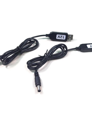 Кабель перехідник USB 9V12V живлення WI-FI роутера від повербанка
