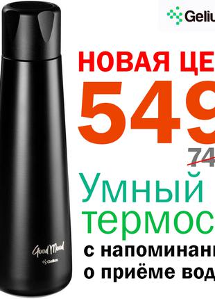 Смарт термос - бутылка с дисплеем Gelius Smart Bottle GP-SB001