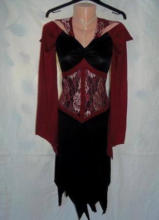 Женское карнавальное платье на хеллоуин  р.8-10,xxs-xs