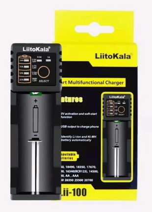 Зарядка Liitokala Lii-100 18650 usb с функцией Powerbank