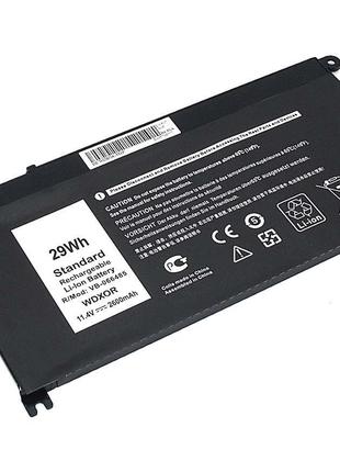 Акумулятор Dell WDXOR Inspiron 15-5000 11.4V Black 3400mAh OEM