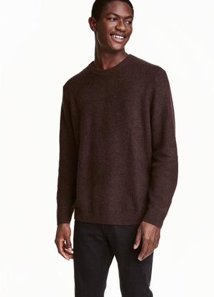 Якісний джемпер светр кофта h&m wool blend crew neck jumper
