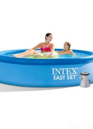 Надувний сімейний басейн 244х61 см Intex Easy Set 28108 з філь...