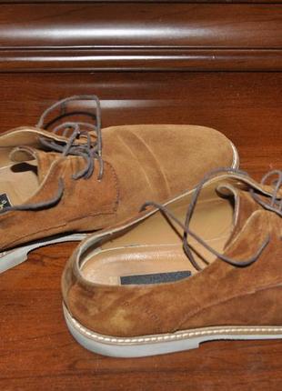 Легкие замшевые мужские туфли ручной работы фирмы aronay, 44 -...