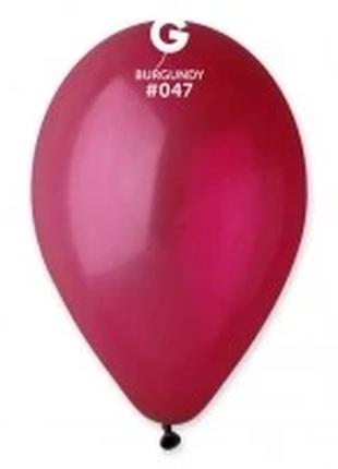 Латексный шар Gemar 12" (30см) , цвет - бургунд, 100шт