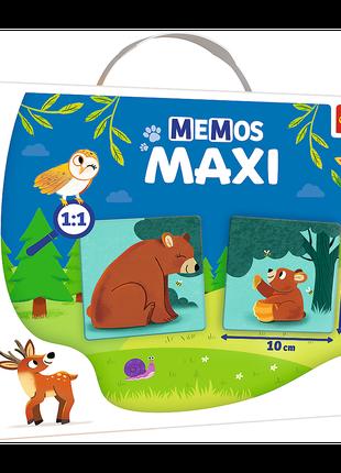 Настільна гра - "Мемос MAXI Батьки та діти тварин"