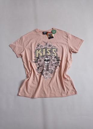 Kiss. футболка с принтом.