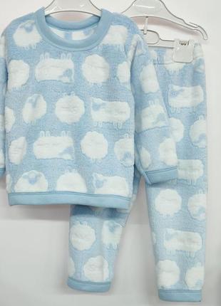 Детская махровая пижама в размере 116-122