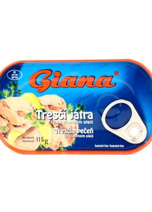 Печінка тріски у власному соку Giana 115 г Чехія