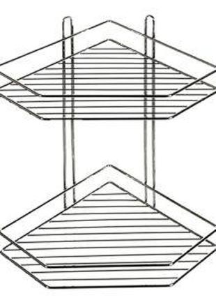 Полиця для ванної 2-х ярусна Stenson MH-1981 205х205х343 см