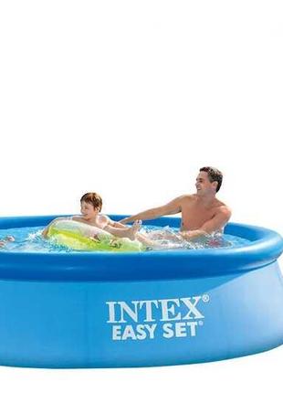 Надувний басейн 244х76 см Intex 28110 Easy Set, наливний сімей...
