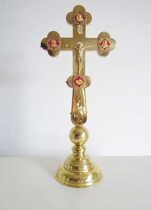Церковний хрест напрестольний з підставкою №4