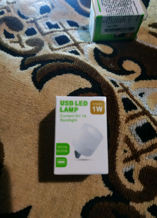 USB LED Лампа 5V -1A.Новая.