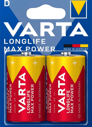 Батарейки LR20/D Varta Longlife Max Power
