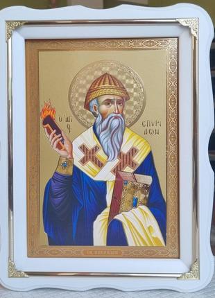 Икона Святитель Спиридон Тримифунтский 37х27см