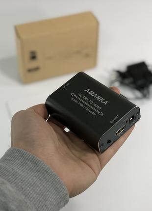 Конвертер SCART в HDMI адаптер AMANKA