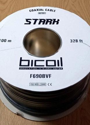 Кабель коаксиальный гелевый Bicoil Stark RG-6U F690BVF 75 Ом д...