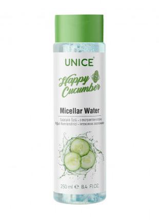 Міцелярна вода з екстрактом огірка Unice, 250 мл