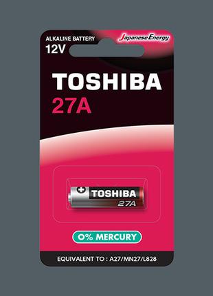 Батарея щелочная A27 27A E27A TOSHIBA