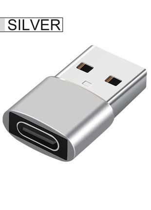 Адаптер для кабеля Type-C на USB Type-A переходник коннектор S...