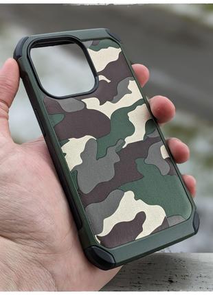 Чехол для iPhone 14 pro противоударный бампер MILITARY КАМУФЛЯЖ