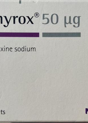 Еутірокс табл. 50 мкг Euthyrox 100 шт. Єгипет
